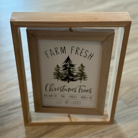 Farm Fresh Christmas Trees Wood Sign - Picture 1 of 2
